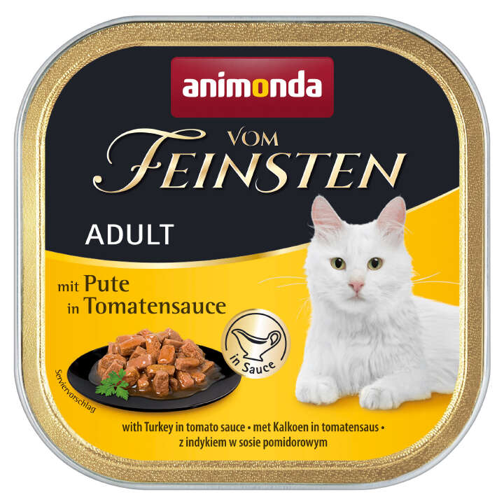 animonda Katzen-Nassfutter Vom Feinsten Adult Pute in Tomatensauce